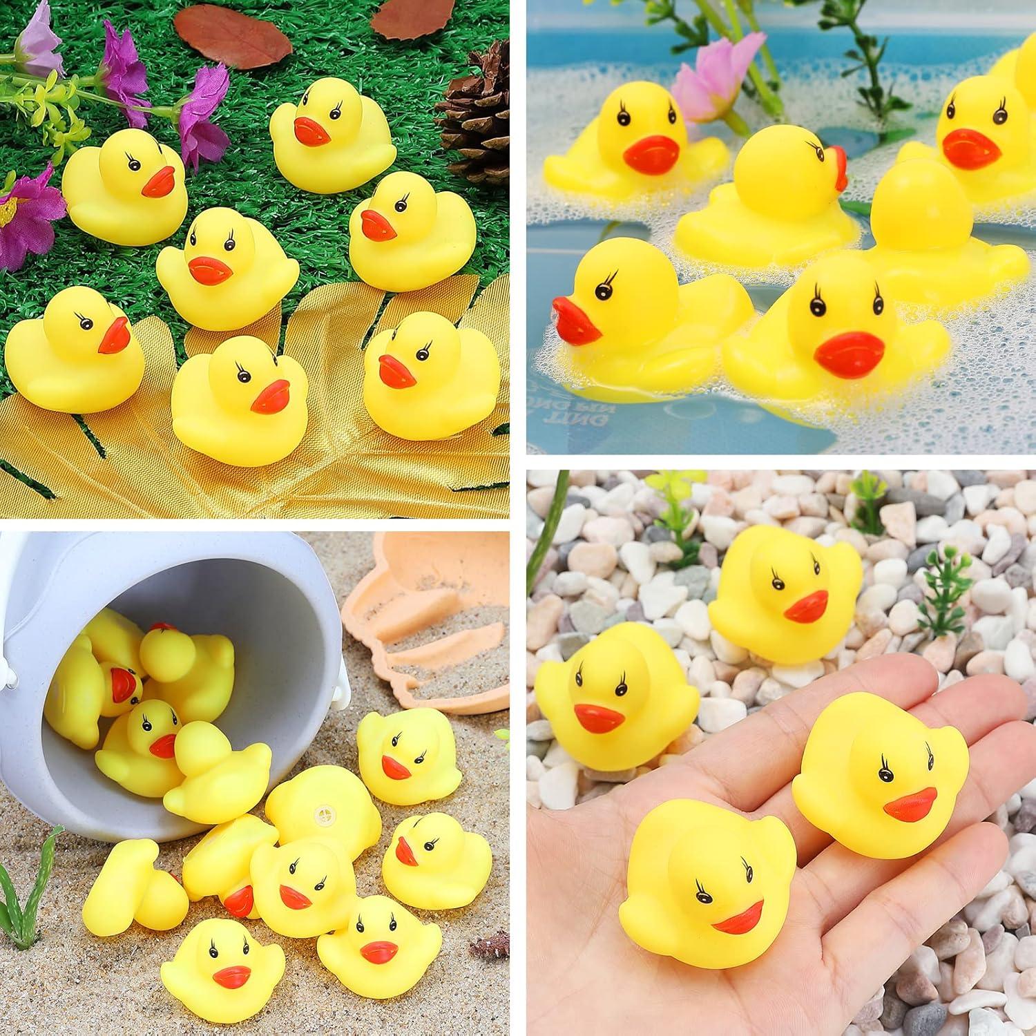 60 Patitos de Goma para Baño GliSun - Juguetes Flotantes