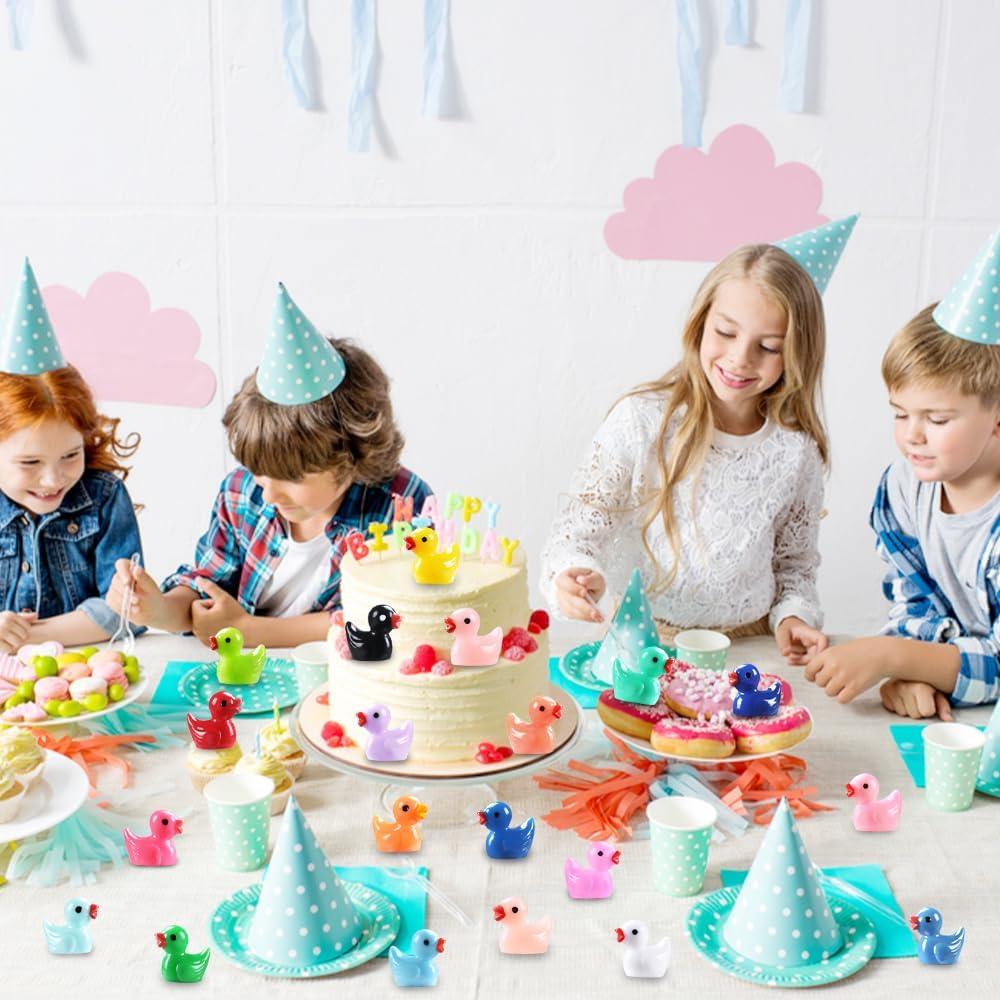 200 Mini Patos de Resina DULEFUN 20 Colores para Decoración