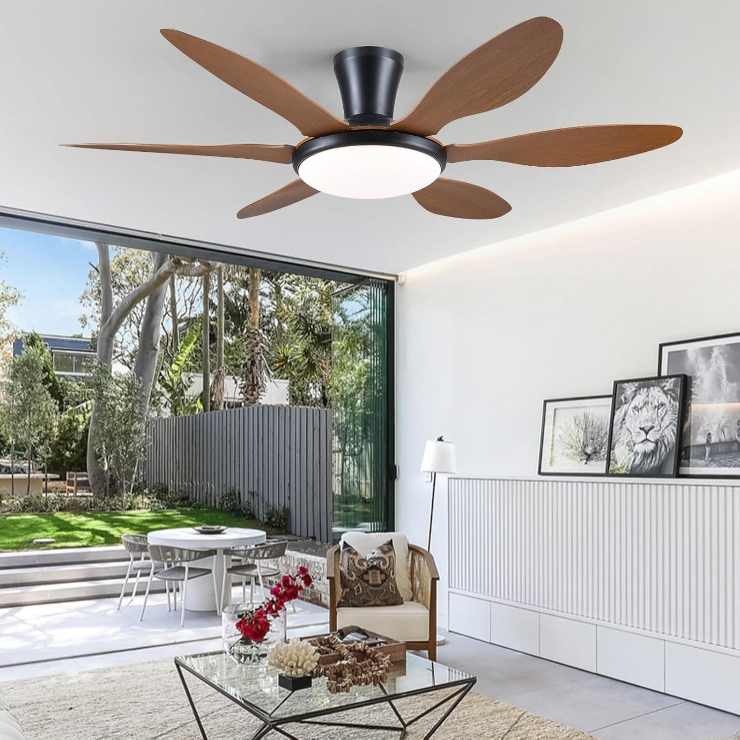 Ventilador de Techo BayDay 130 cm con Luz LED y Control Remoto