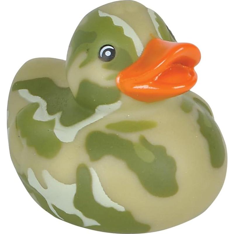 Paquete de 24 Patitos de Goma Camuflados Natural State 5 cm