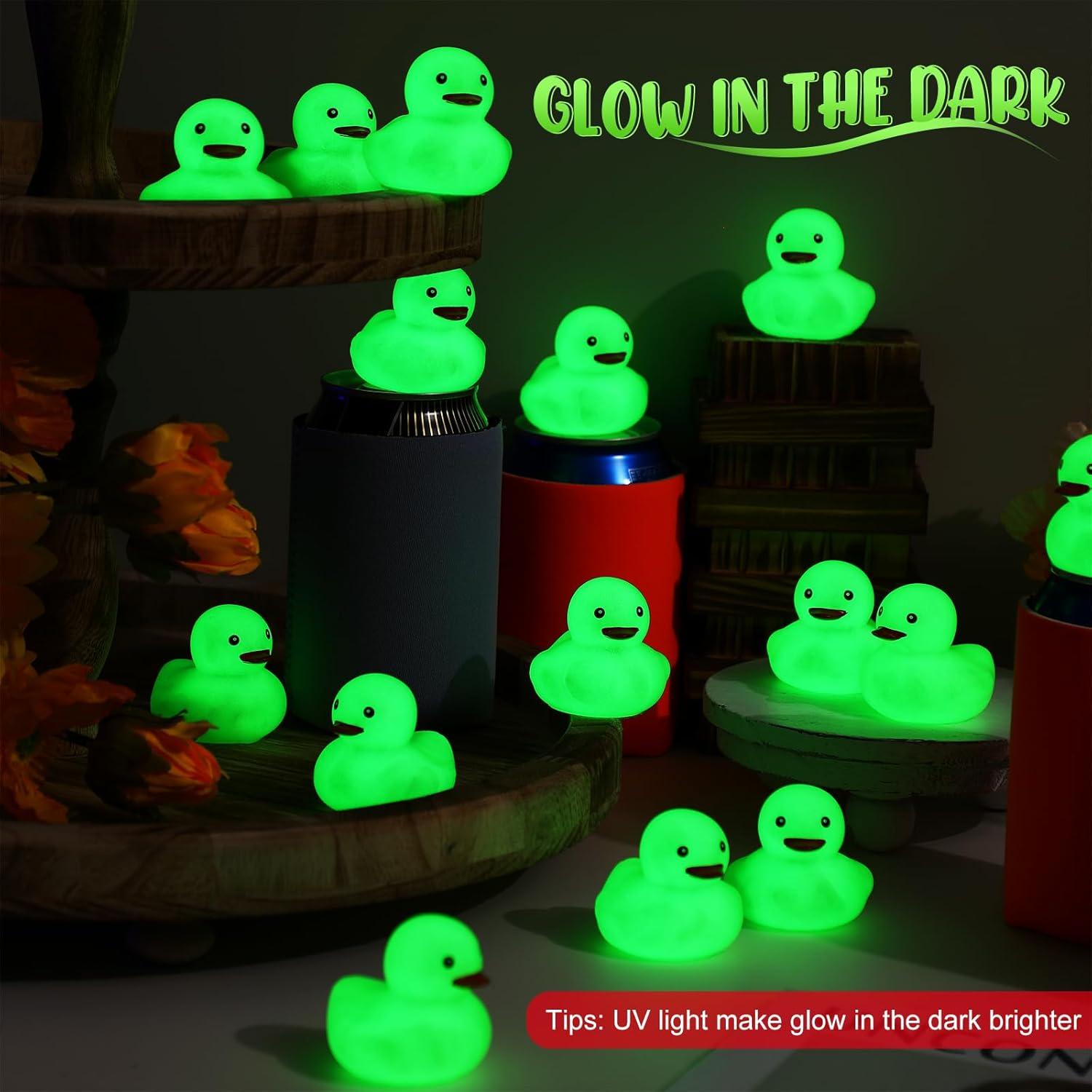 Patos de Goma Brillantes Tradder 50 Pcs 5.08 cm Verde