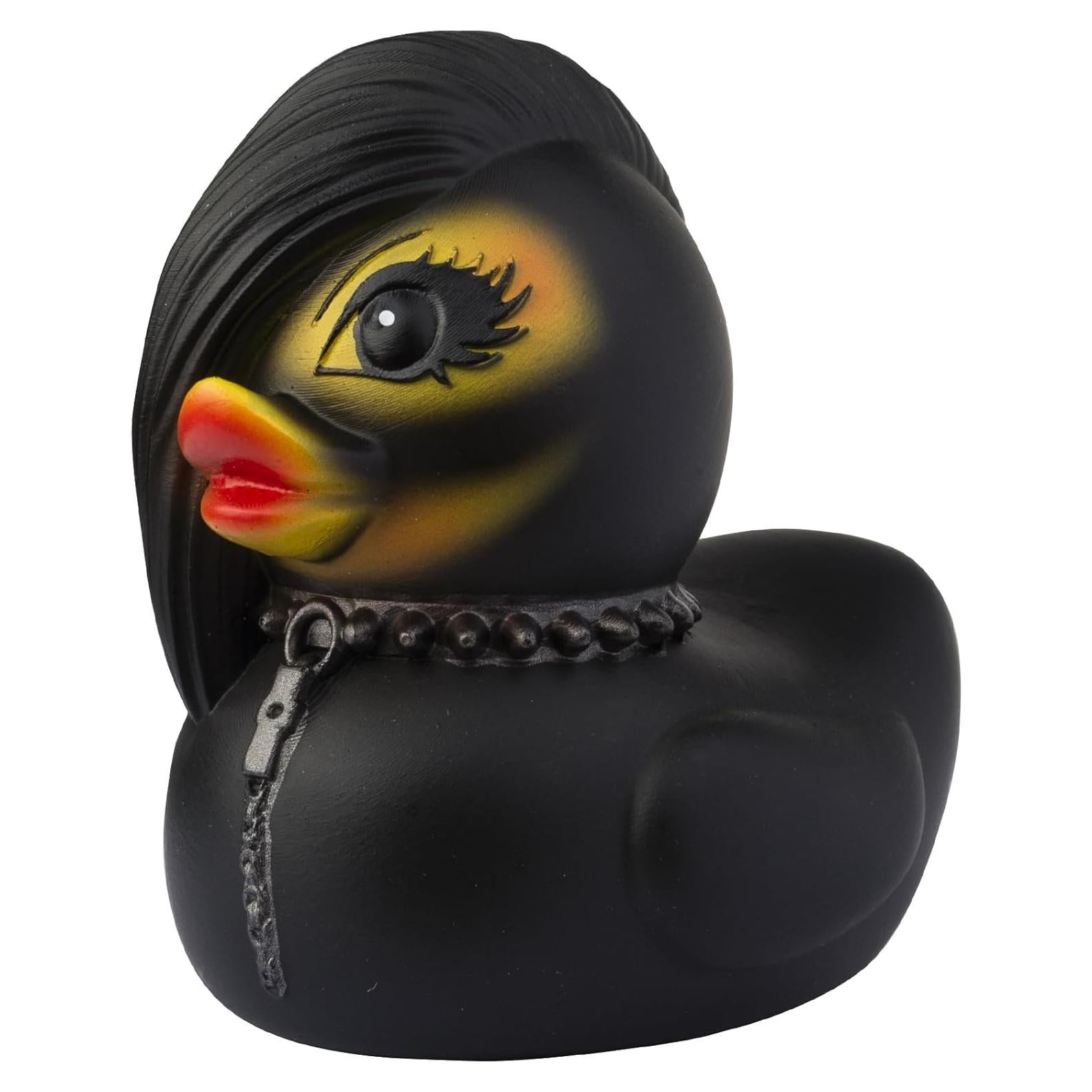 Pato Punk Goth de Resina MuMyer 8.9x7.4 cm Decoración Halloween