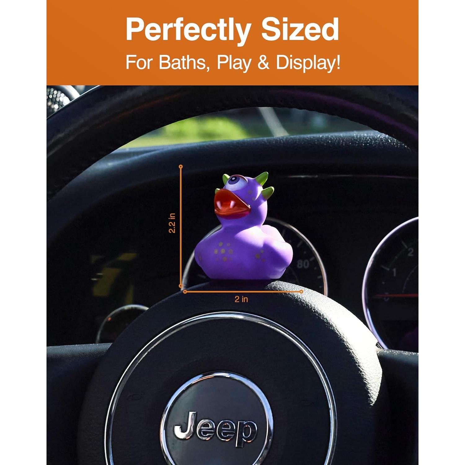 Patos de Goma de Halloween Happy Duckers - 24 Piezas