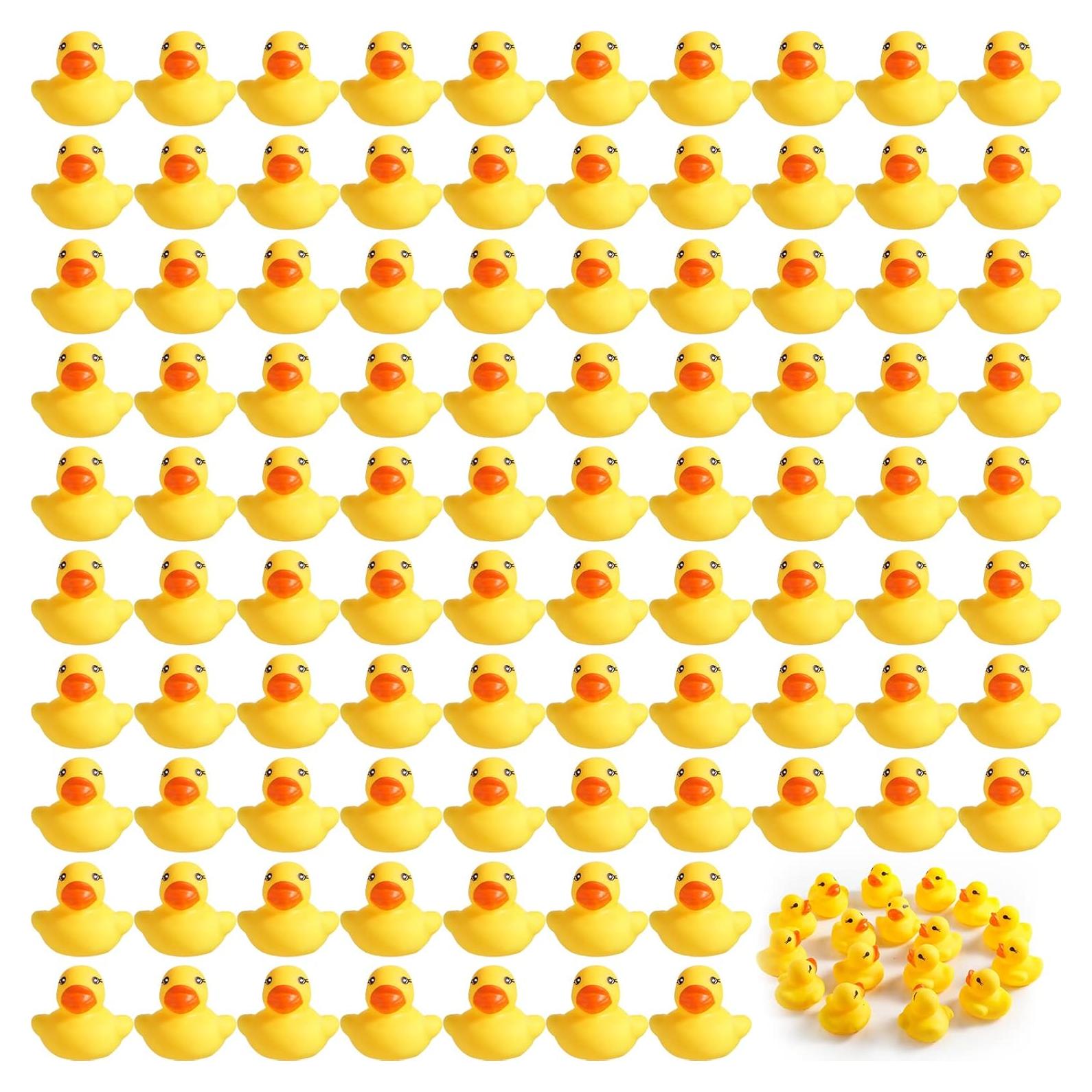 Zhanmai 400 Patitos de Goma Amarillos para Fiesta 4x4x3 cm