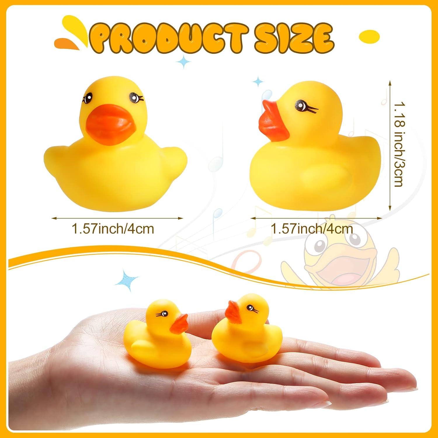 Zhanmai 400 Patitos de Goma Amarillos para Fiesta 4x4x3 cm