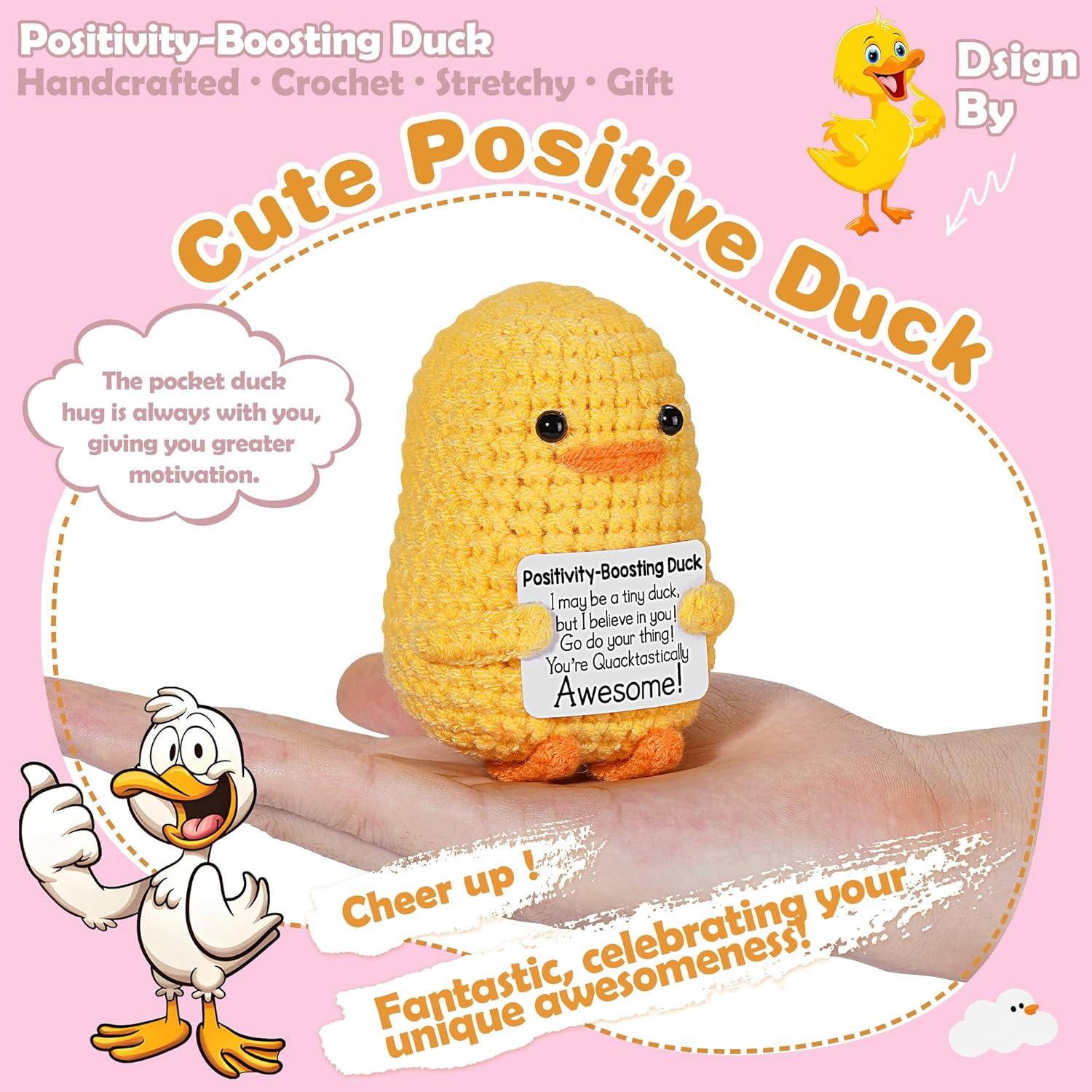 Pato de Ganchillo KEDIBO 9 cm - Alivio de Estrés y Ansiedad