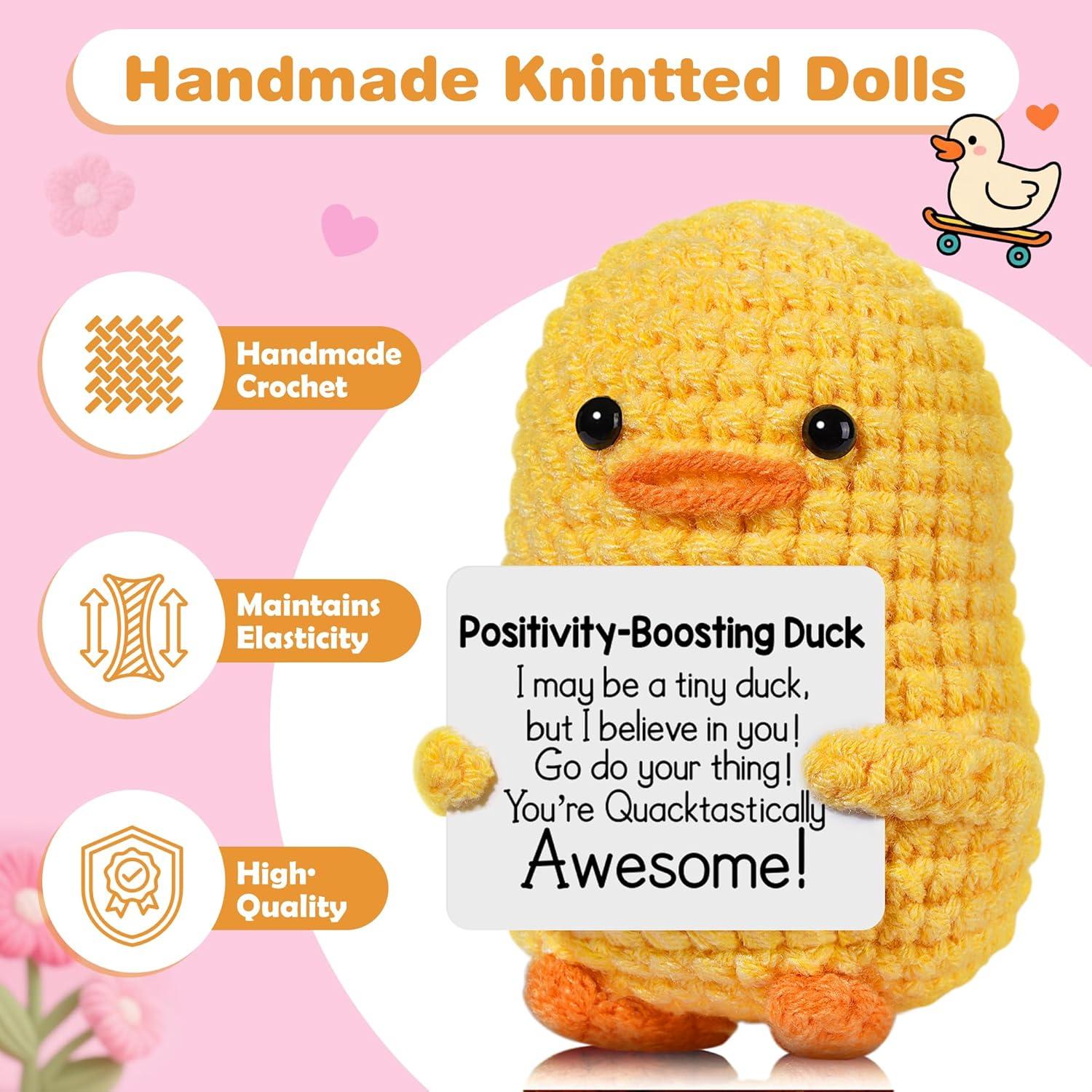 Pato de Ganchillo KEDIBO 9 cm - Alivio de Estrés y Ansiedad