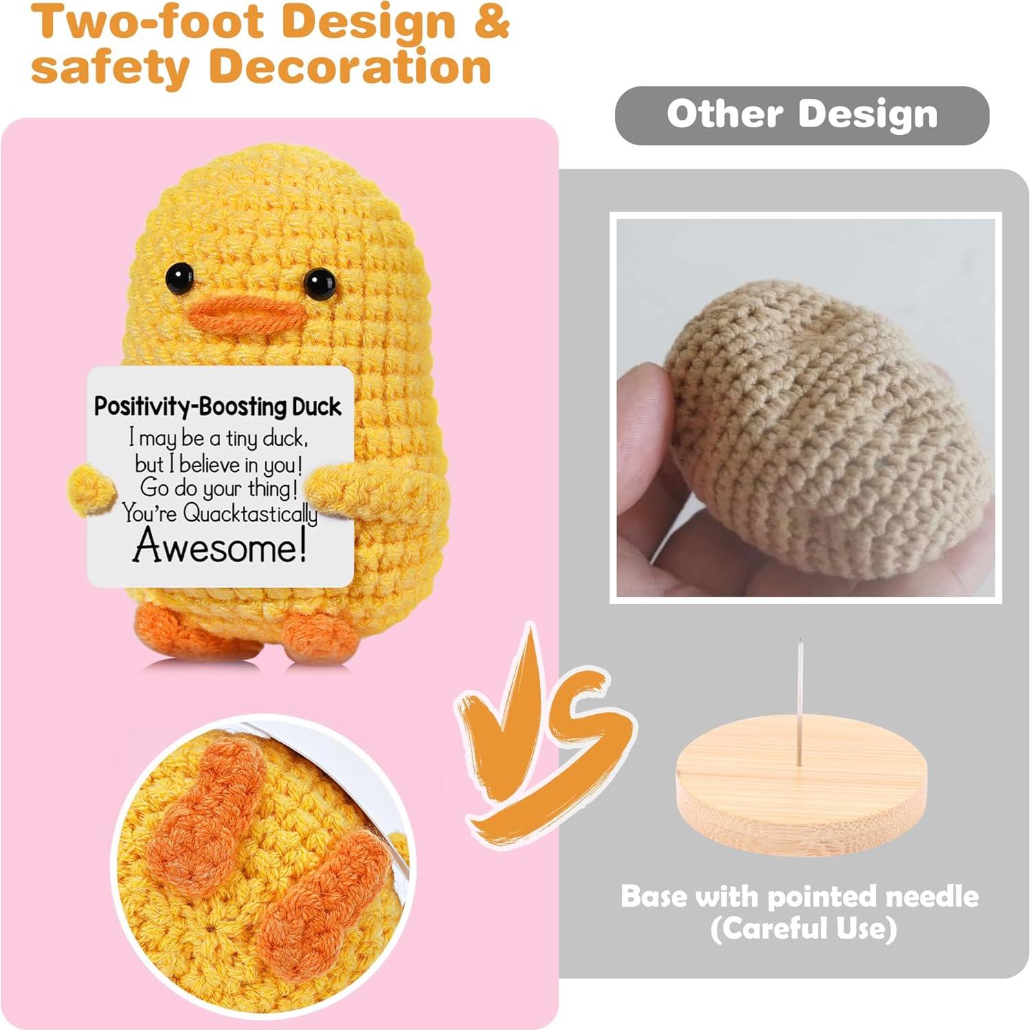 Pato de Ganchillo KEDIBO 9 cm - Alivio de Estrés y Ansiedad