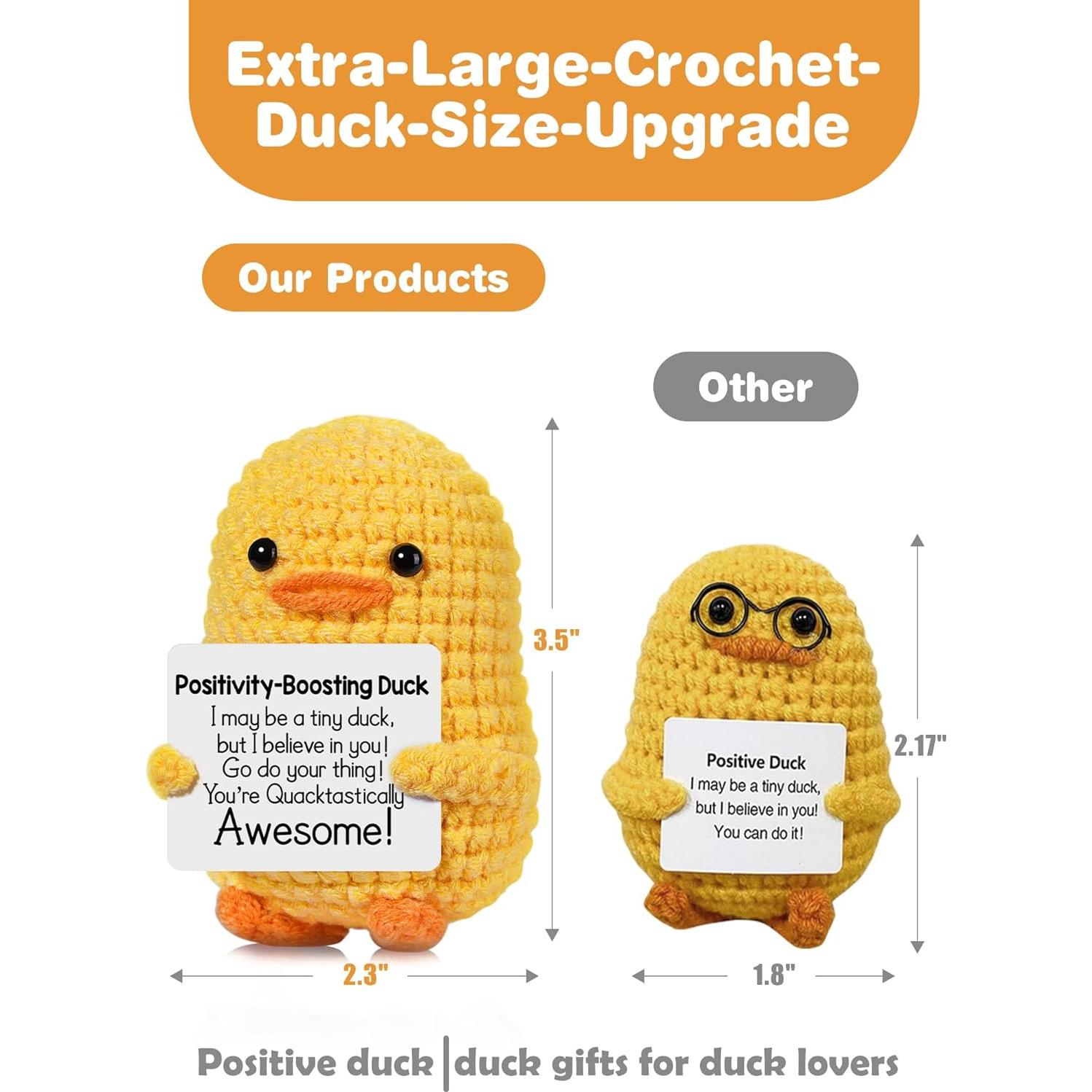 Pato de Ganchillo KEDIBO 9 cm - Alivio de Estrés y Ansiedad