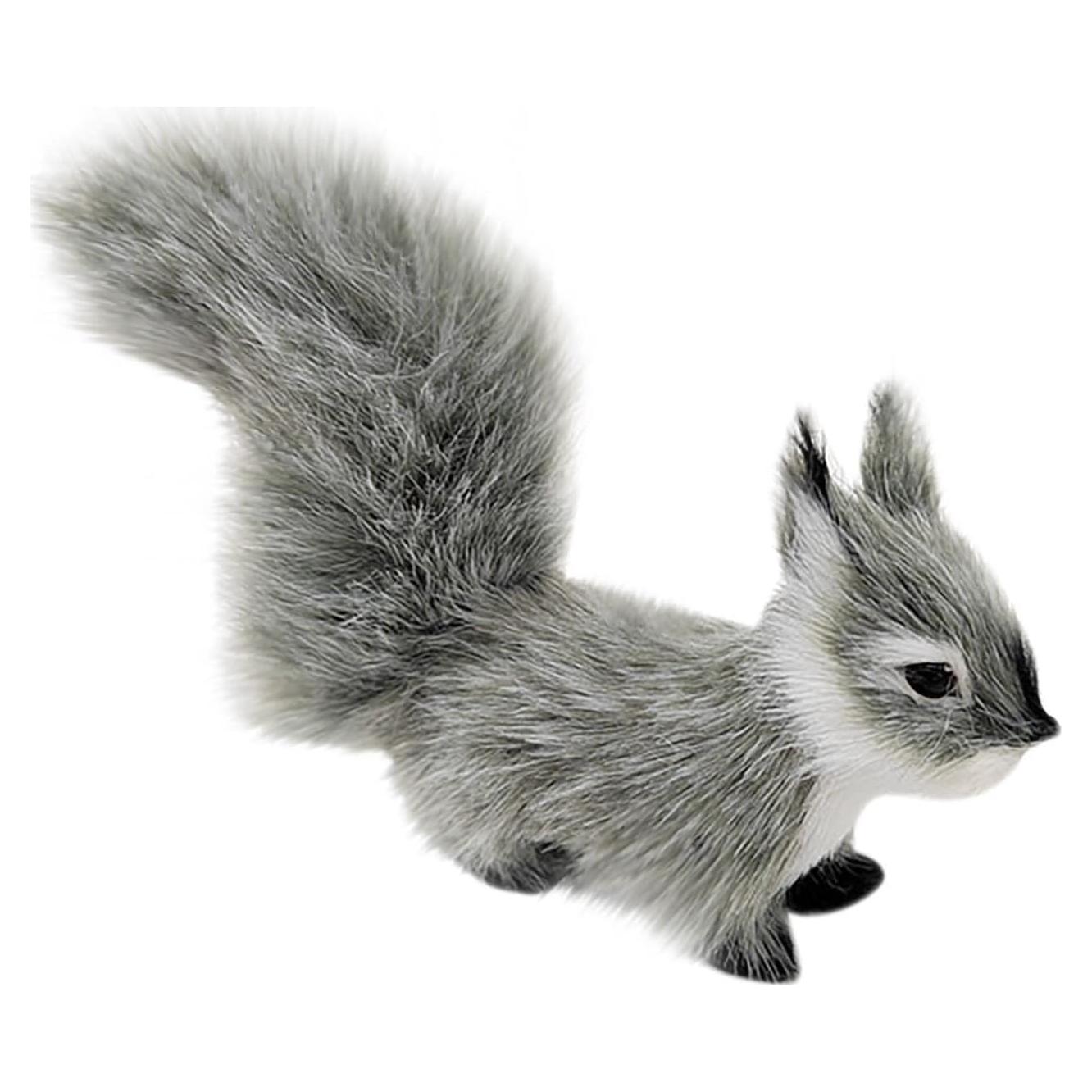 Ardilla Miniatura Gris Peluche BWESOO 10cm Decoración
