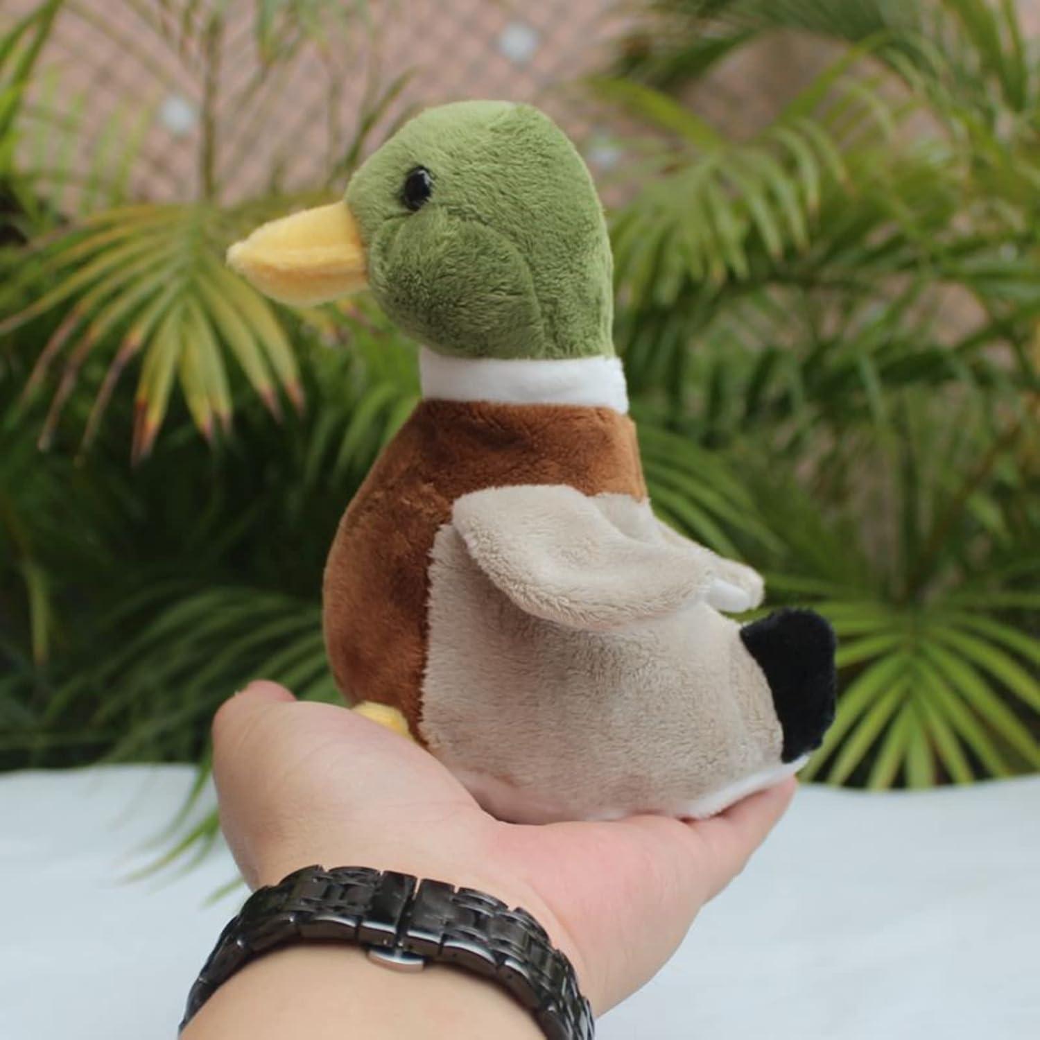 Pato Silvestre de Peluche 14cm Whrigud Suave y Realista