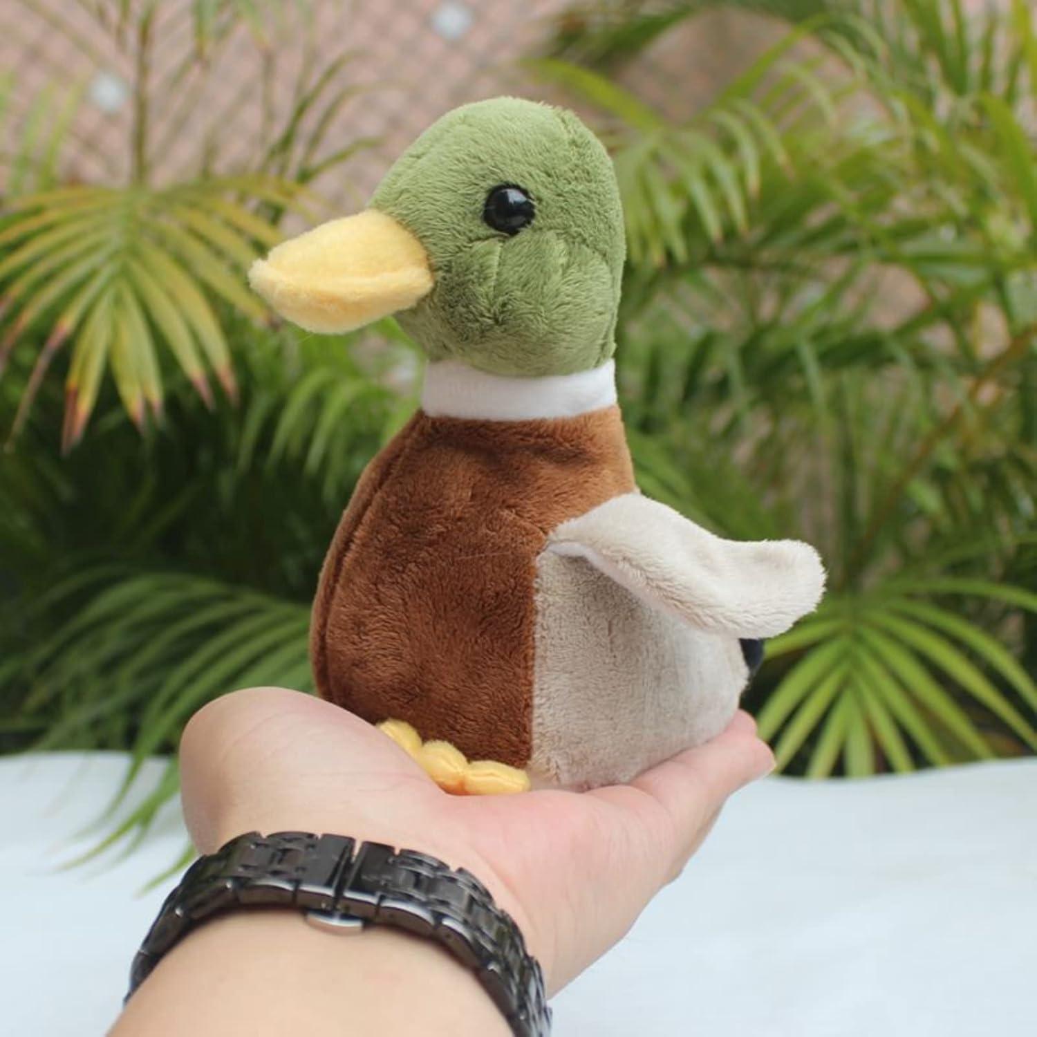 Pato Silvestre de Peluche 14cm Whrigud Suave y Realista