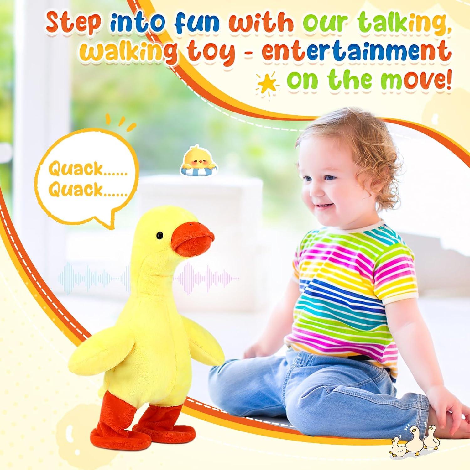 Pato Hablador Interactivo HyDren 32 cm Juguete de Peluche