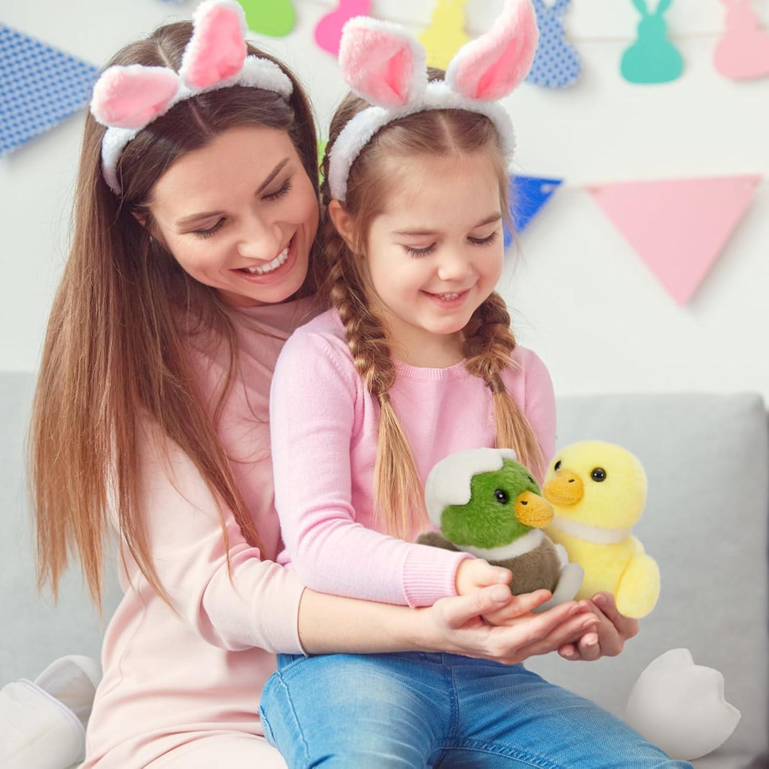 MaoGoLan Pato de Peluche Grande 40.64 cm con Patitos y Huevos