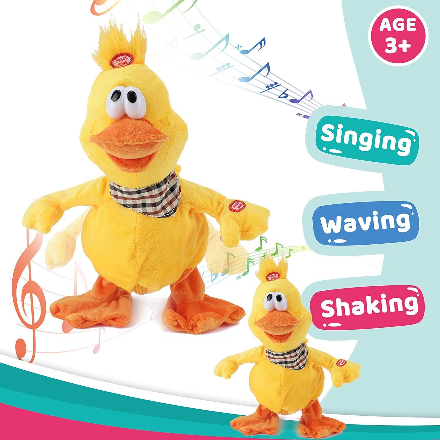 Pato Musical Interactivo Cuteoy 33 cm para Niños