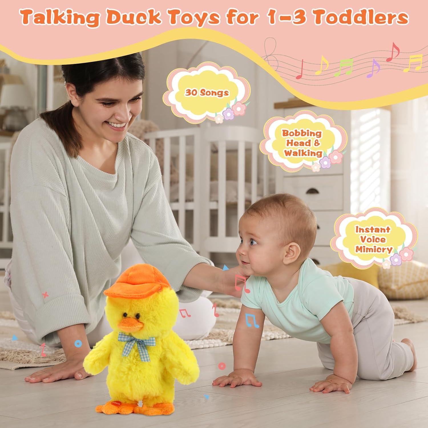 Juguete Musical Pato Hablante LUKETURE 20cm para Bebés