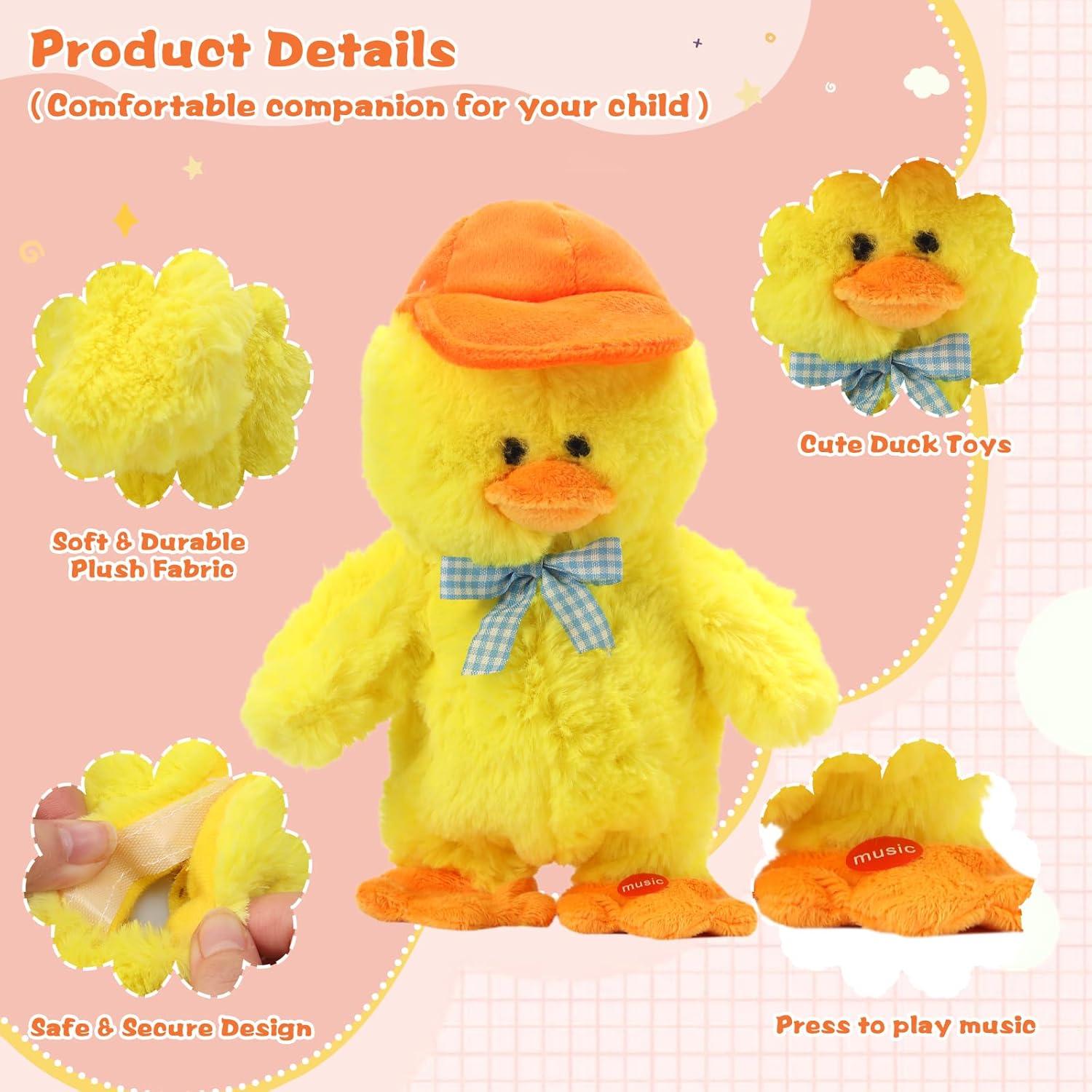 Juguete Musical Pato Hablante LUKETURE 20cm para Bebés