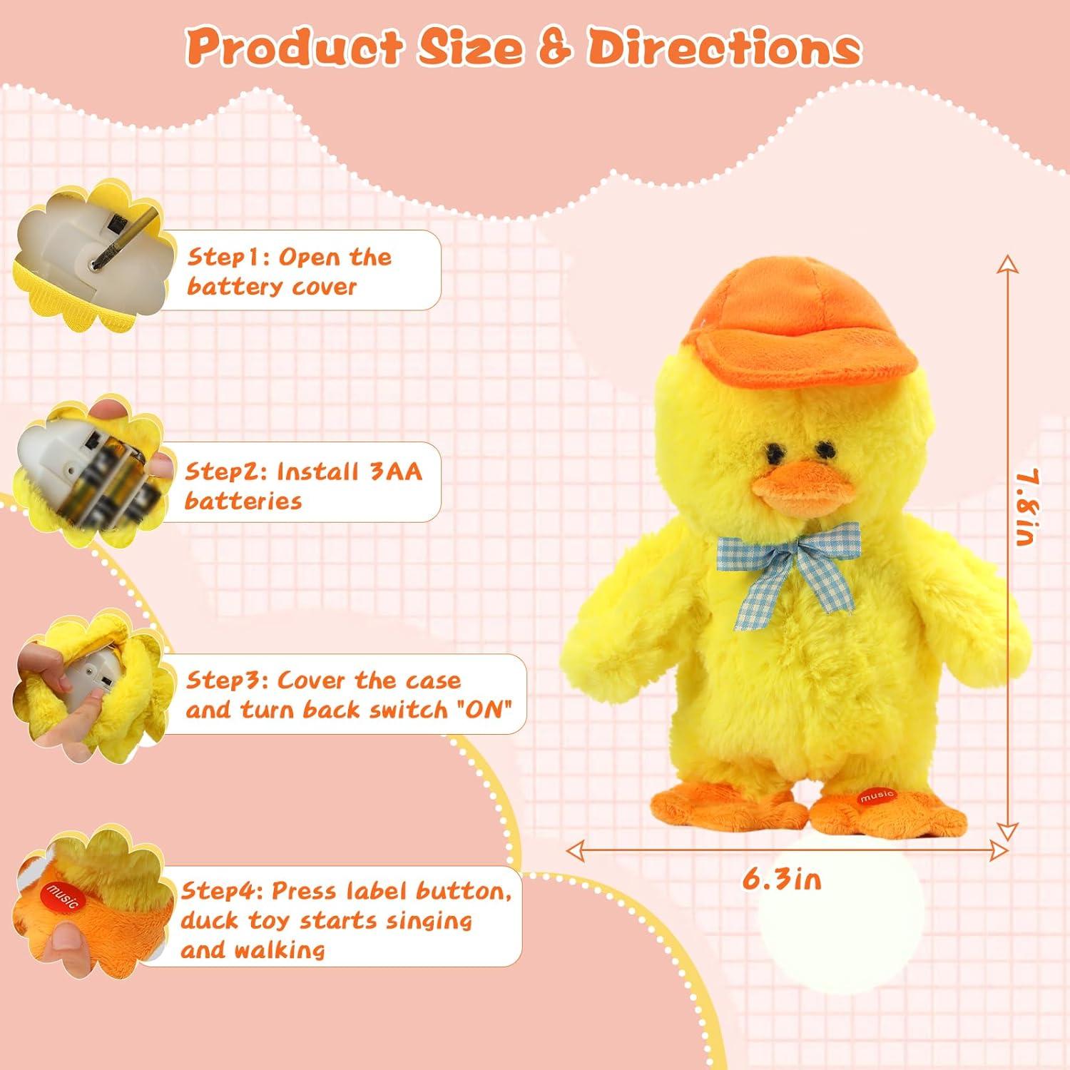 Juguete Musical Pato Hablante LUKETURE 20cm para Bebés