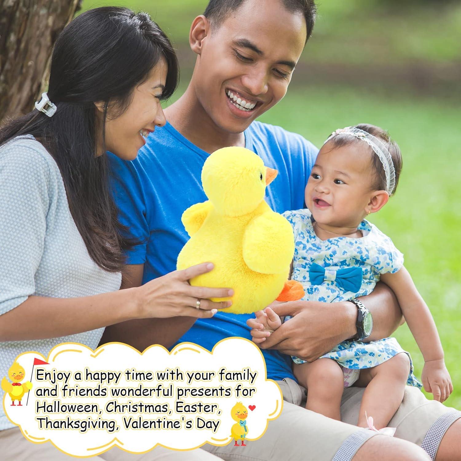 Conjunto de Peluches de Pato Amarillo Zomiboo 5 Pcs - Suaves y Abrazables