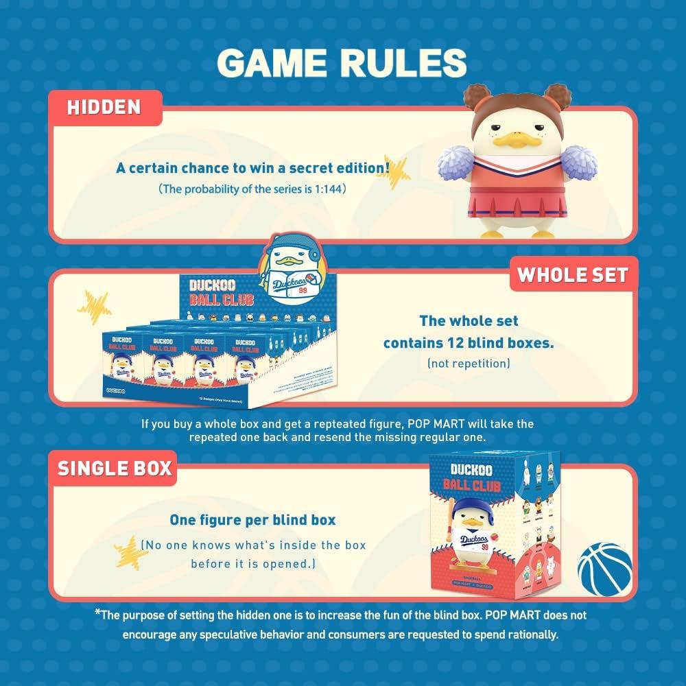 Conjunto Completo de Figuras Duckoo Ball Club POP MART 12pcs