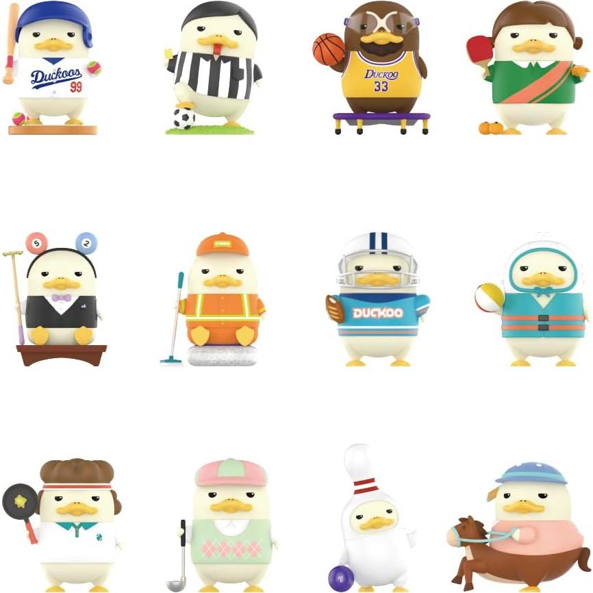 Conjunto Completo de Figuras Duckoo Ball Club POP MART 12pcs