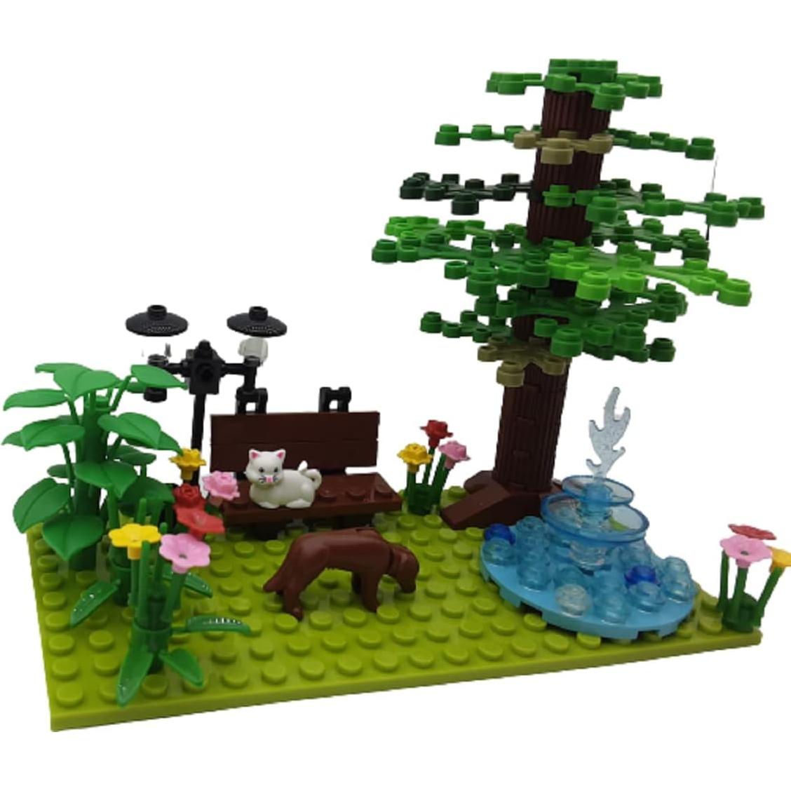 Set de Ladrillos de Construcción Jardín 11 Piezas Juguetes