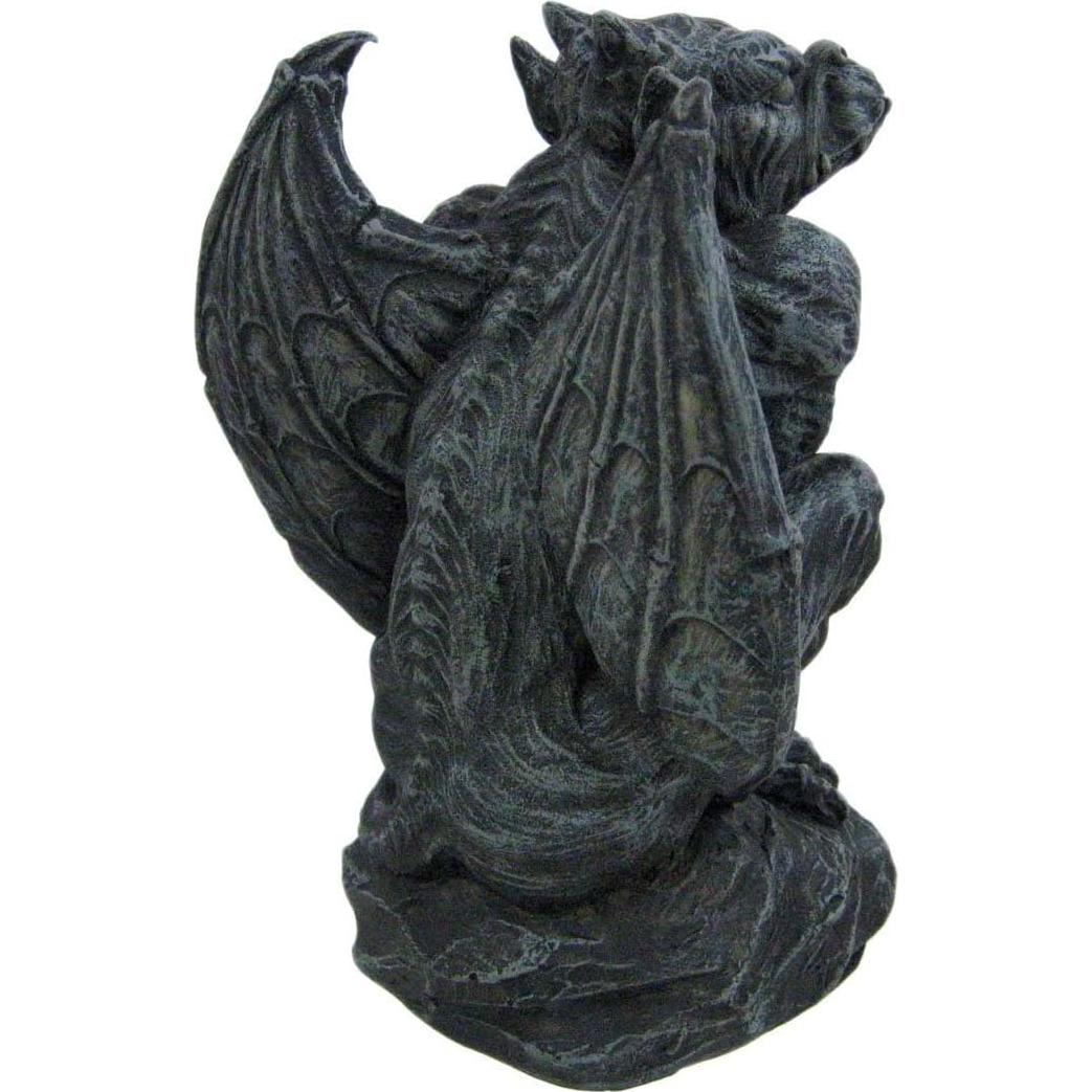 Estatua Gárgola Alada Protectora PTC 17.78 cm Gris