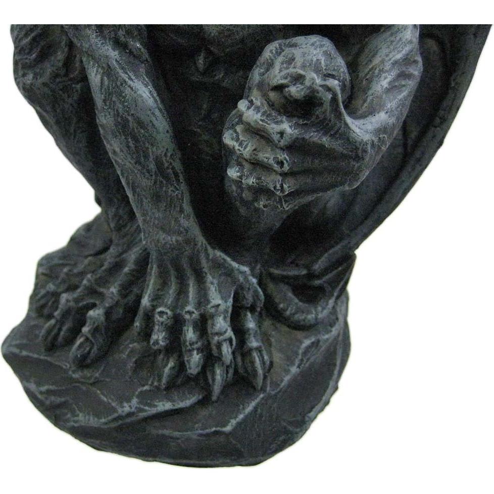 Estatua Gárgola Alada Protectora PTC 17.78 cm Gris