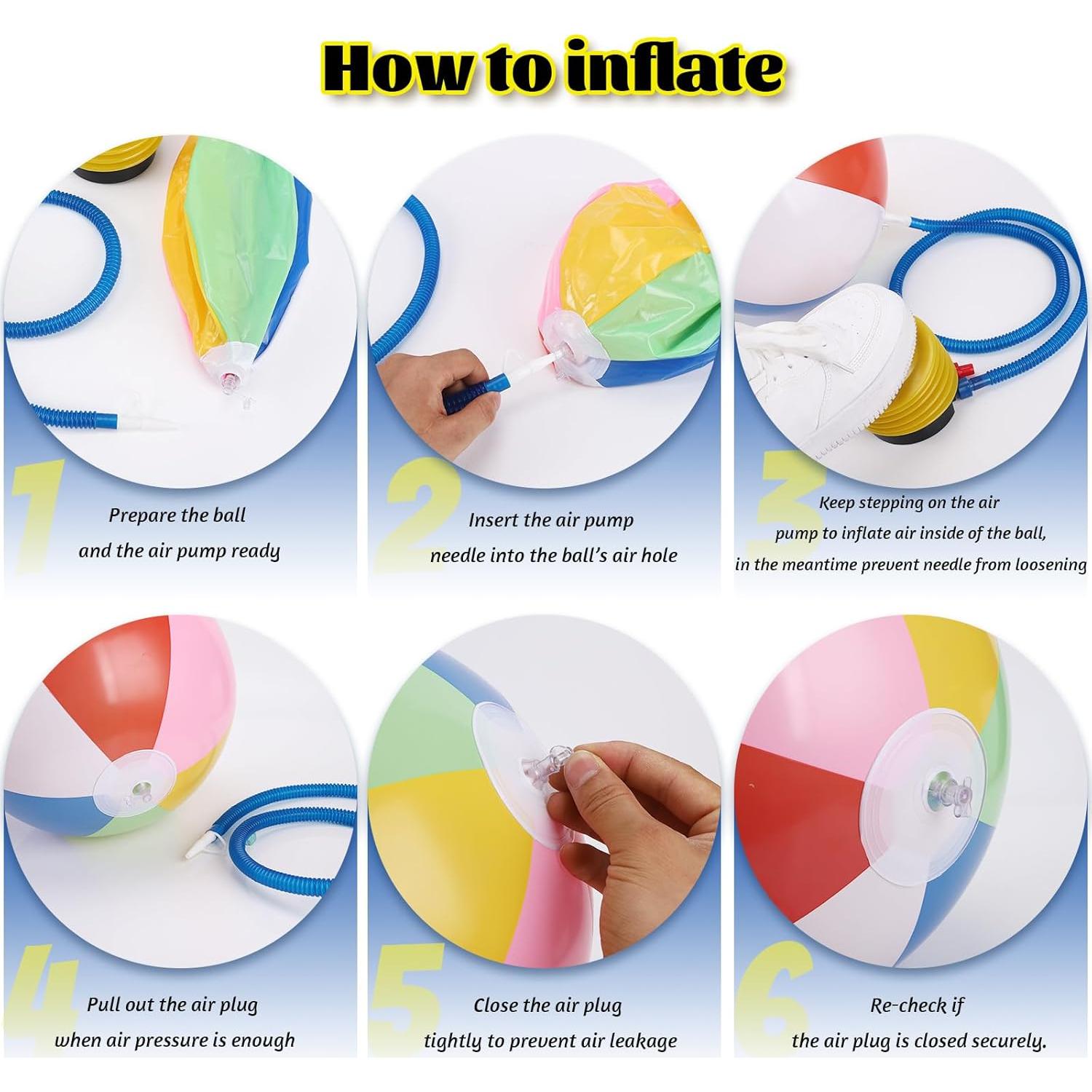 Paquete de 13 Pelotas de Playa Inflables GRNVDWN 20 cm Coloridas