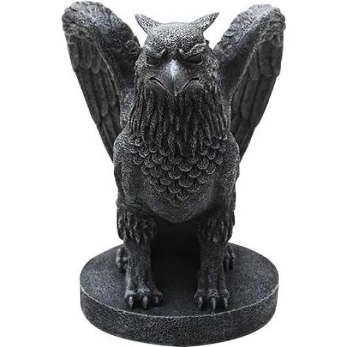 Estatua Gárgola Grifo Medieval 16.5cm Resina Fundida