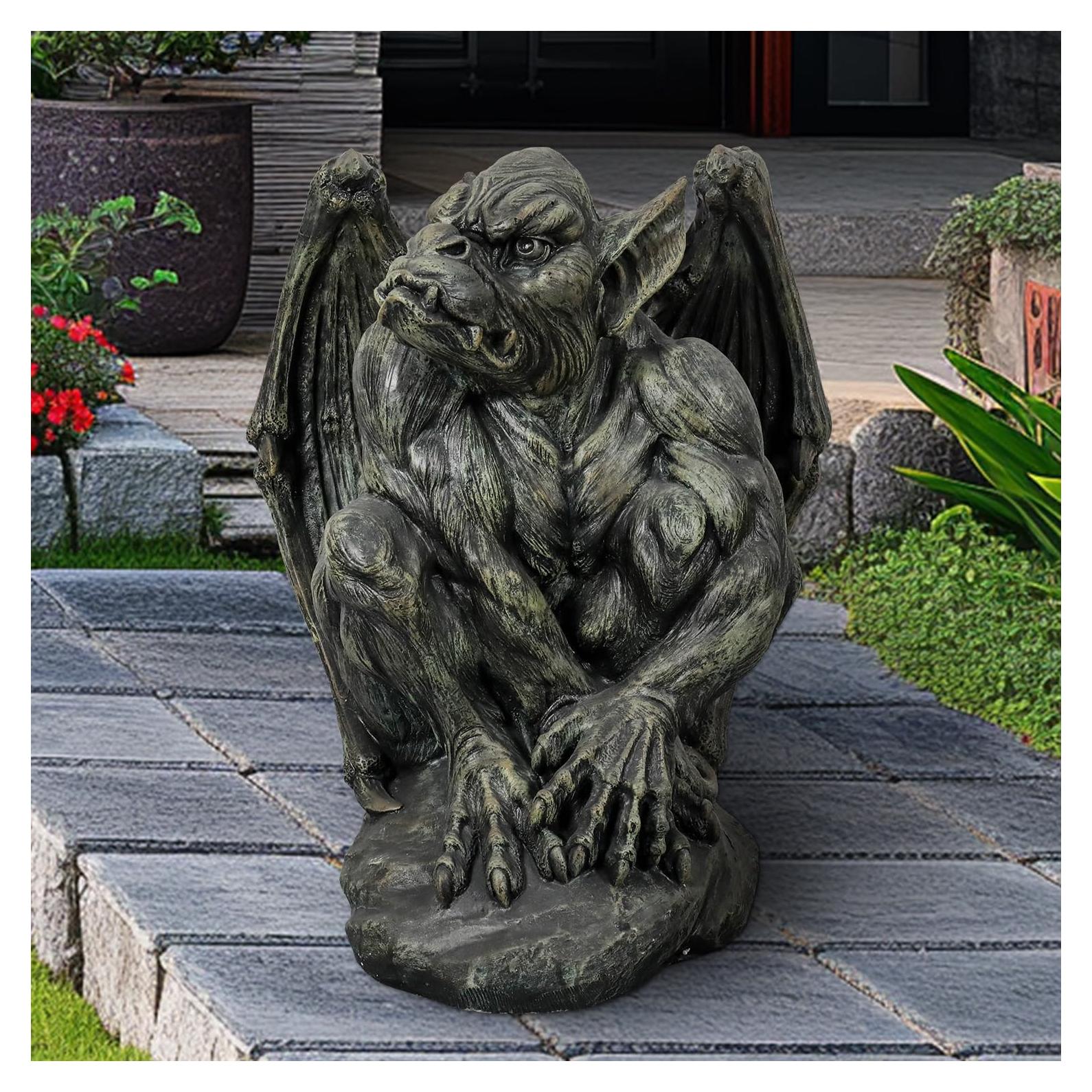 Escultura Gárgola Guardian Silas SKYFIRE 58.4 cm Concreto