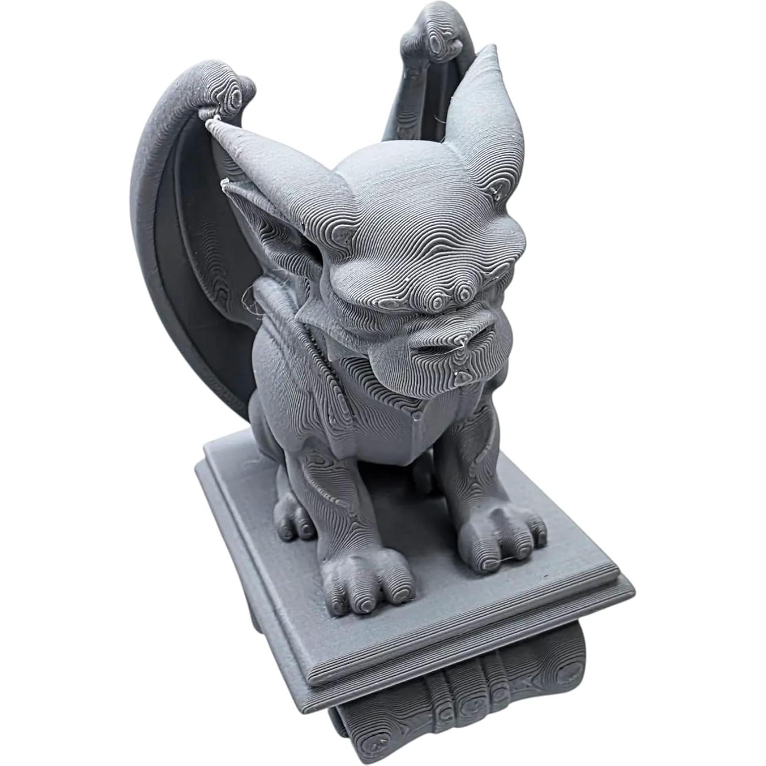 Figurita de Gárgola Sentada 3D - Decoración Gótica para Pared