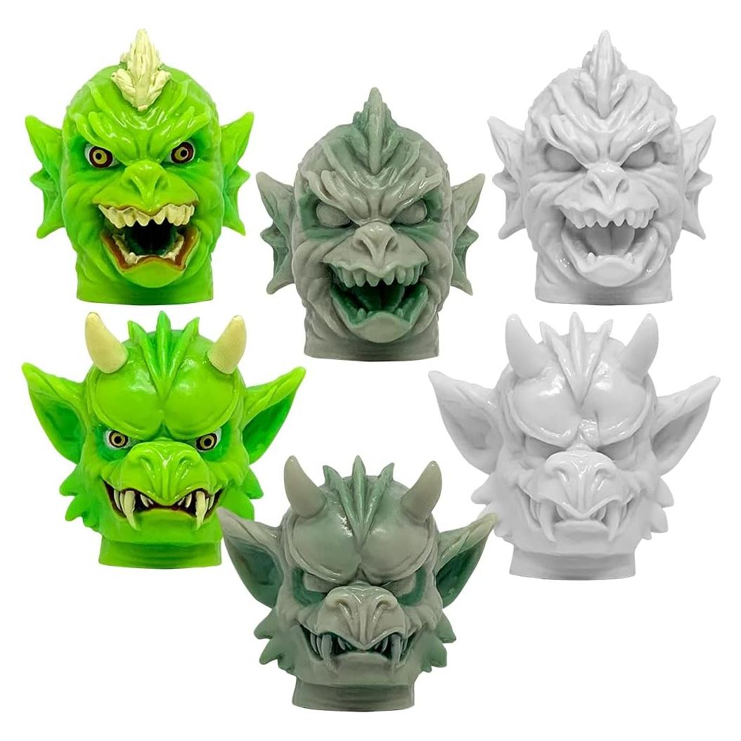 Juego de 6 Cabezas de Gárgola Figures Toy Company para Figuras de Acción 20 cm