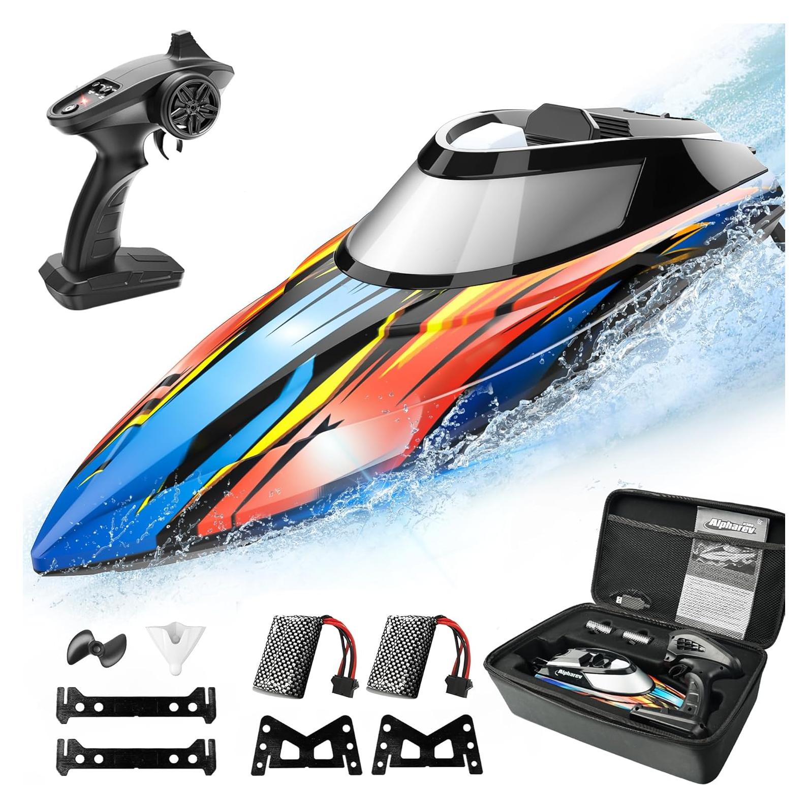 Barco RC ALPHAREV R308 32 KPH Acuático con Maleta