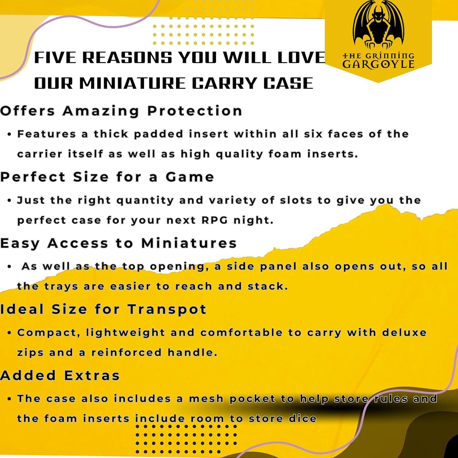 Estuche de Almacenamiento para Miniaturas Gárgola 370mm