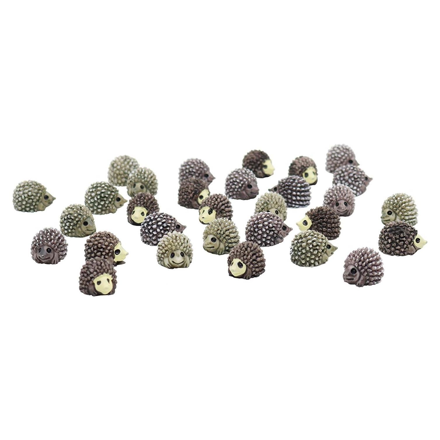 Mini Figuras de Erizo XHP 30 Pcs para Jardín Decorativo