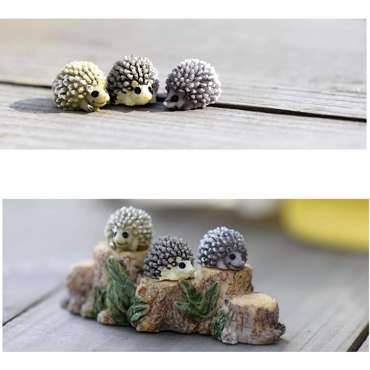 Mini Figuras de Erizo XHP 30 Pcs para Jardín Decorativo