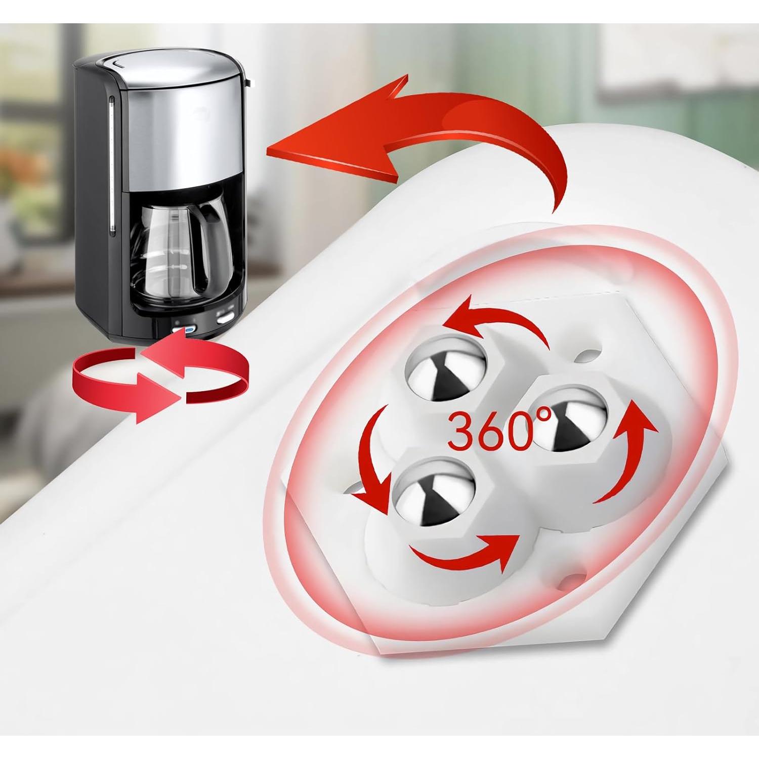 Deslizadores de Muebles YadklDrnE - Ruedas 360° - Juego de 8