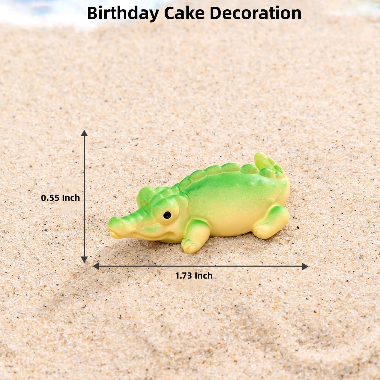 Figuras Miniatura de Cocodrilo LONCESS para Jardín de Hadas