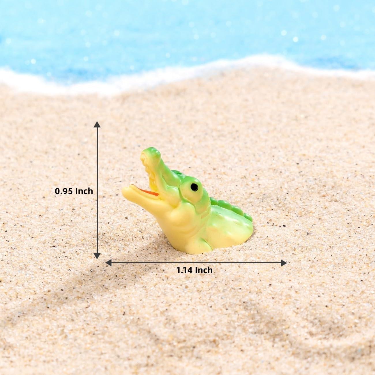 Figuras Miniatura de Cocodrilo LONCESS para Jardín de Hadas