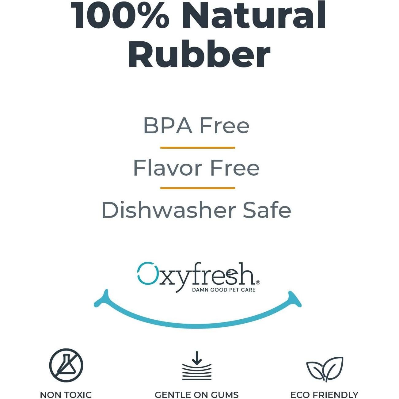 Juguete Dental para Perros Oxyfresh - Goma Natural Pequeño