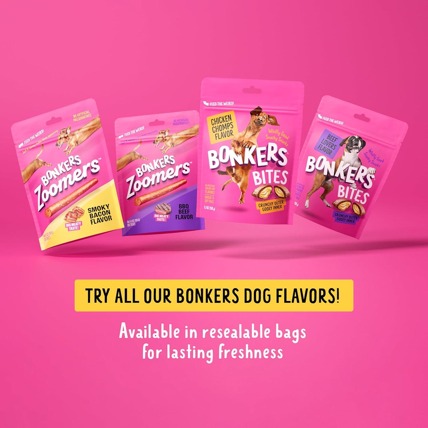 Golosinas para Perros BONKERS Zoomers Sabor Tocino 159 g