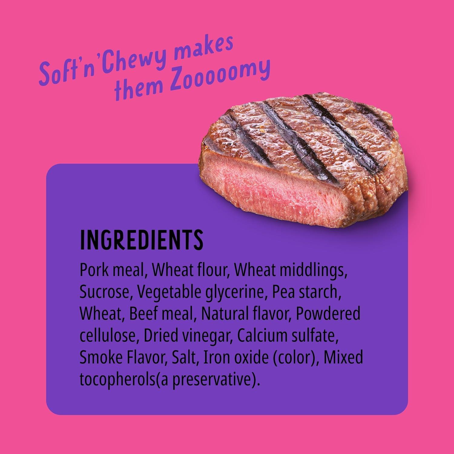 Golosinas para Perros Bonkers Zoomers Sabor Carne BBQ 159g