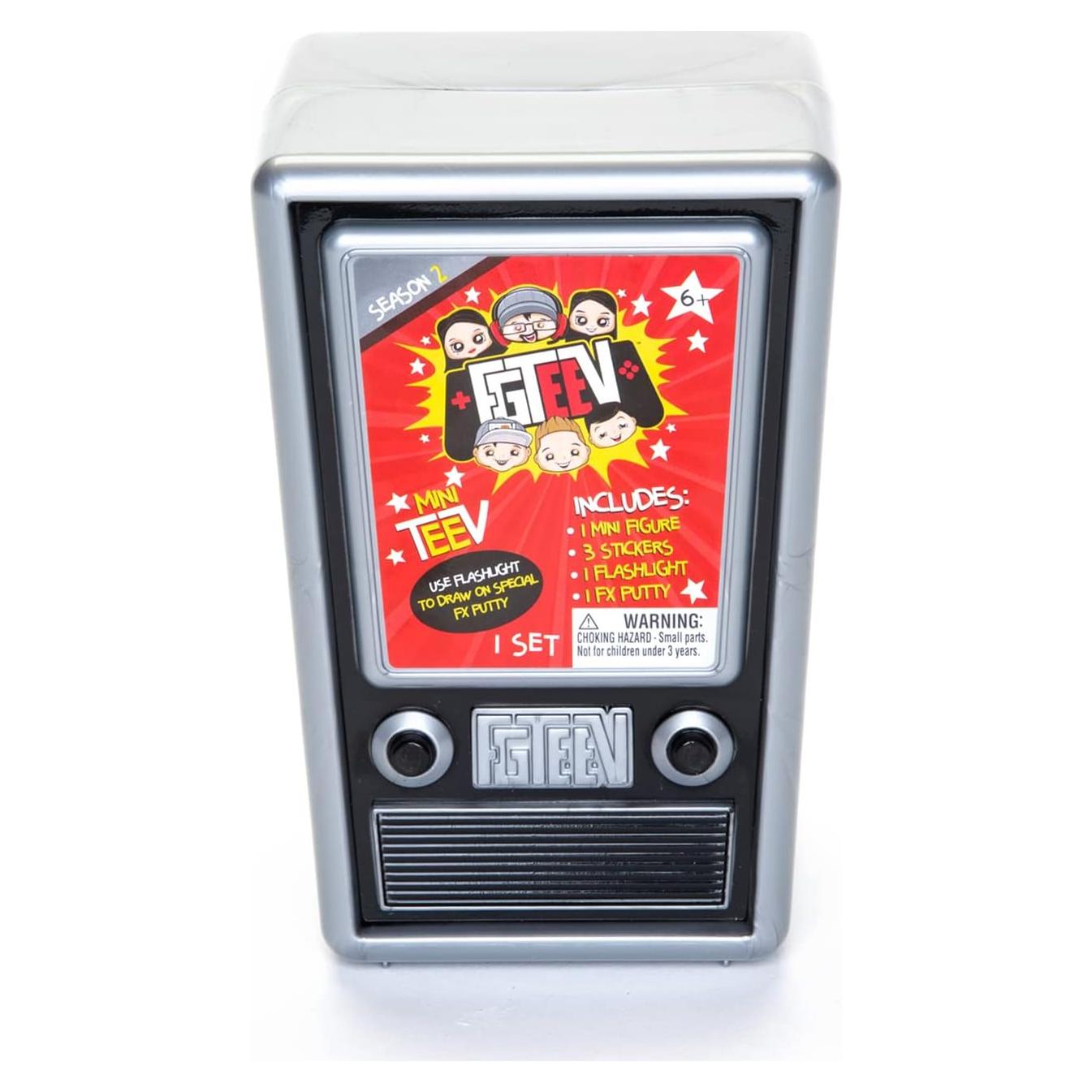 FGTeeV Mini Mystery TeeV Serie 2 - Figura, Putty y Luz Negra