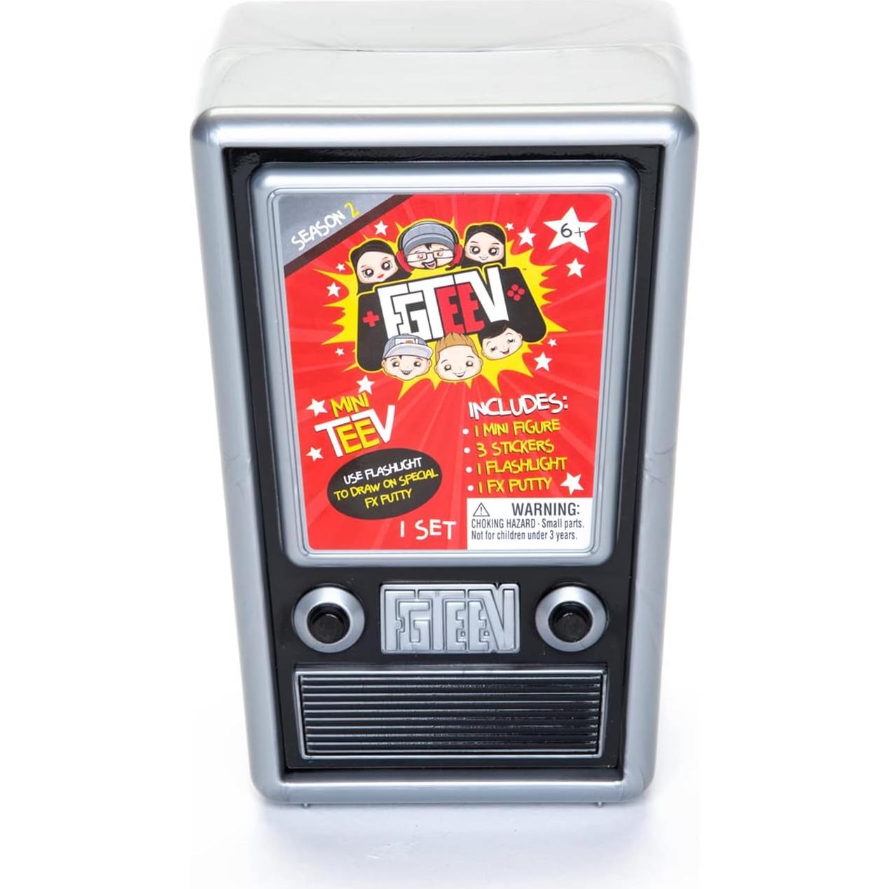 FGTeeV Mini Mystery TeeV Serie 2 - Figura, Putty y Luz Negra