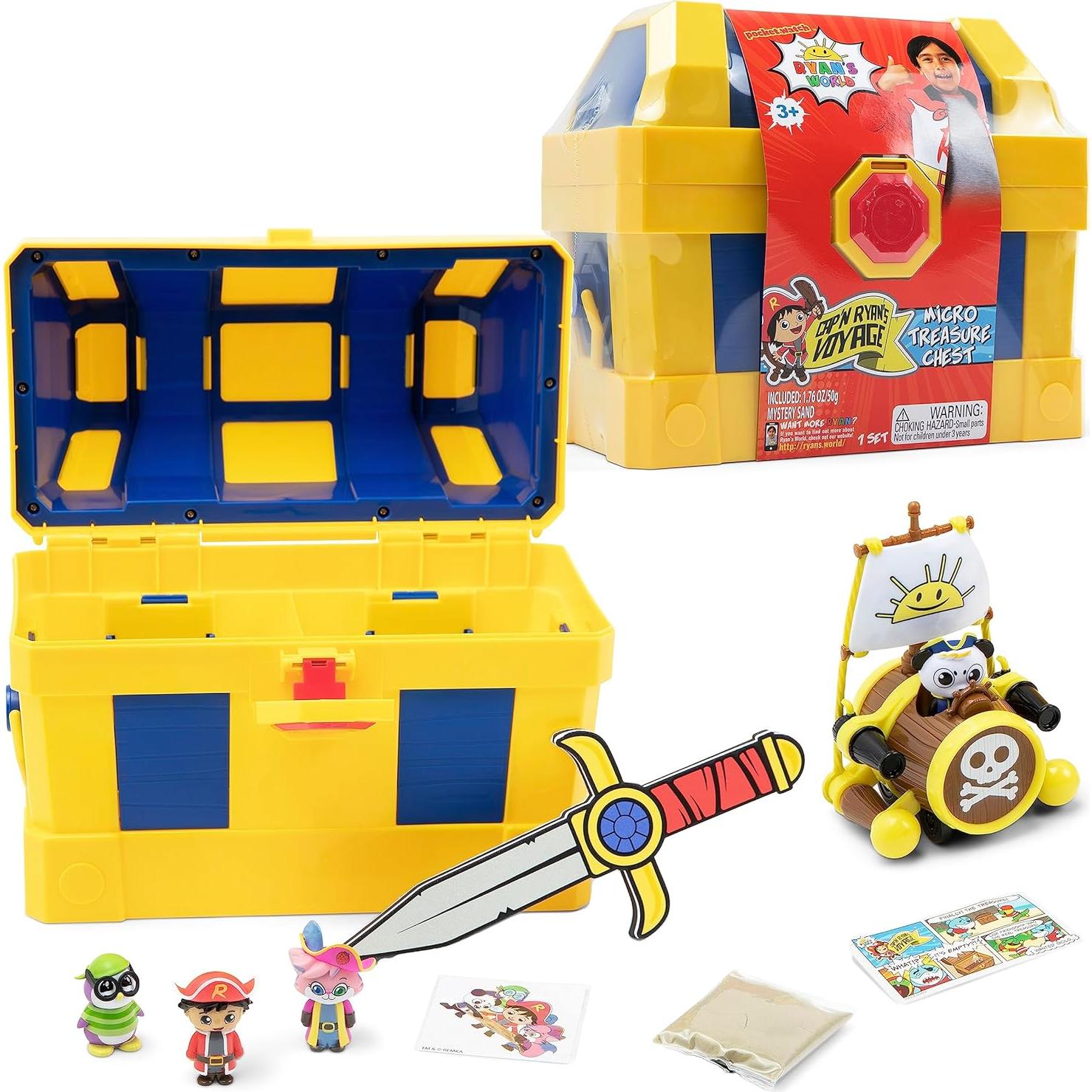 Cofre Micro Misterioso Ryan Pirata 9 Juguetes Sorpresa 3+