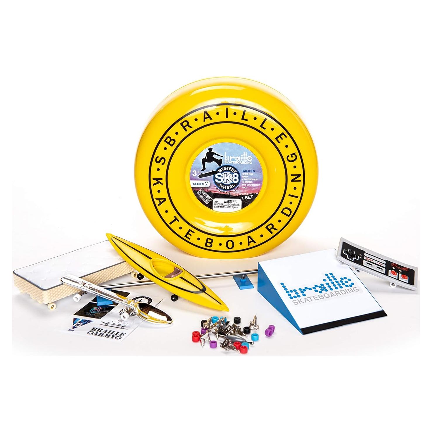 Set de Colección Braille Skateboarding SK8 Serie 2 - 4 Finger Boards