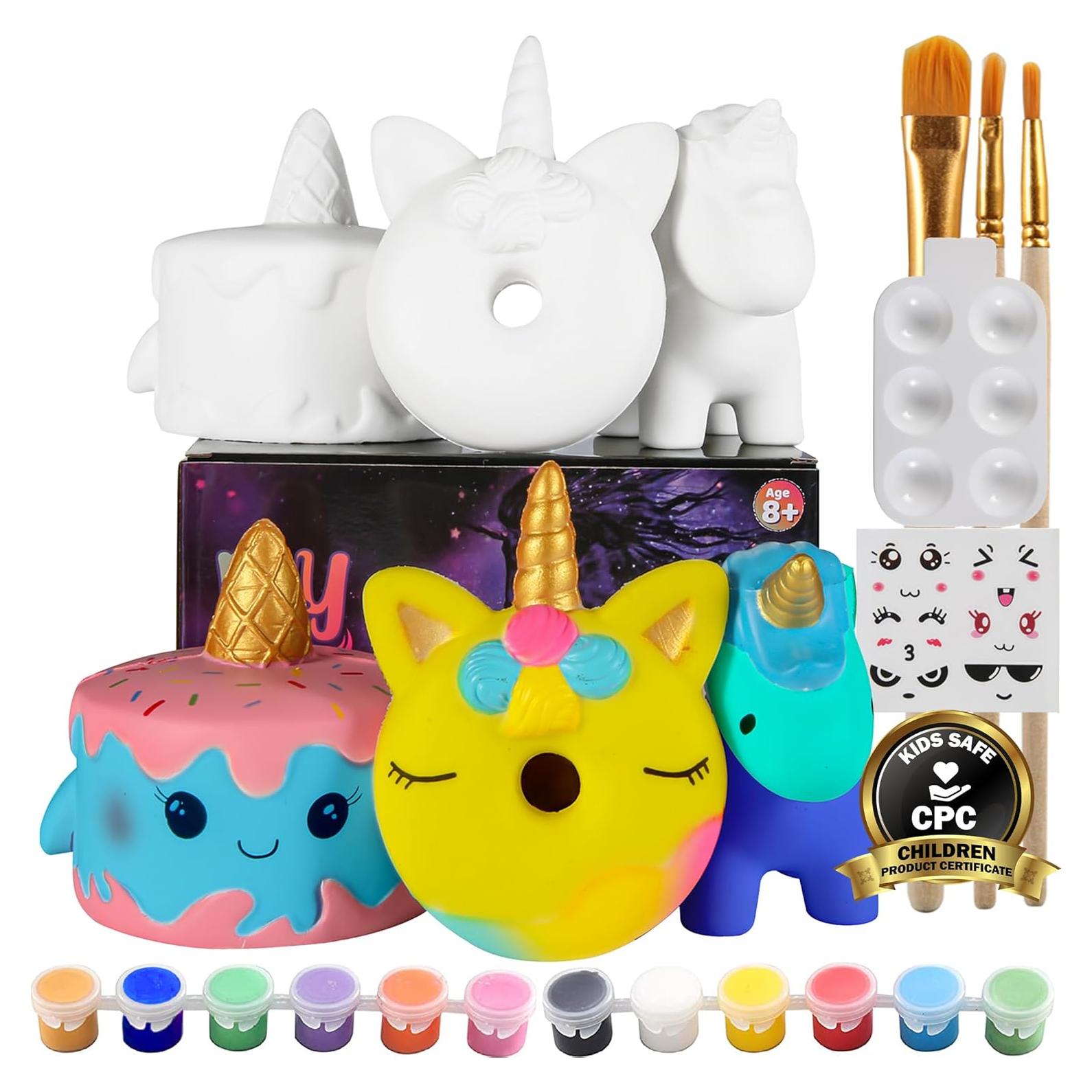 Kit de Pintura Squishies Jumbo Jim&Gloria - 3 Piezas Creativas