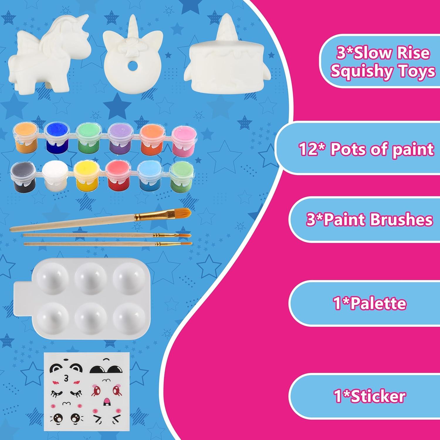 Kit de Pintura Squishies Jumbo Jim&Gloria - 3 Piezas Creativas