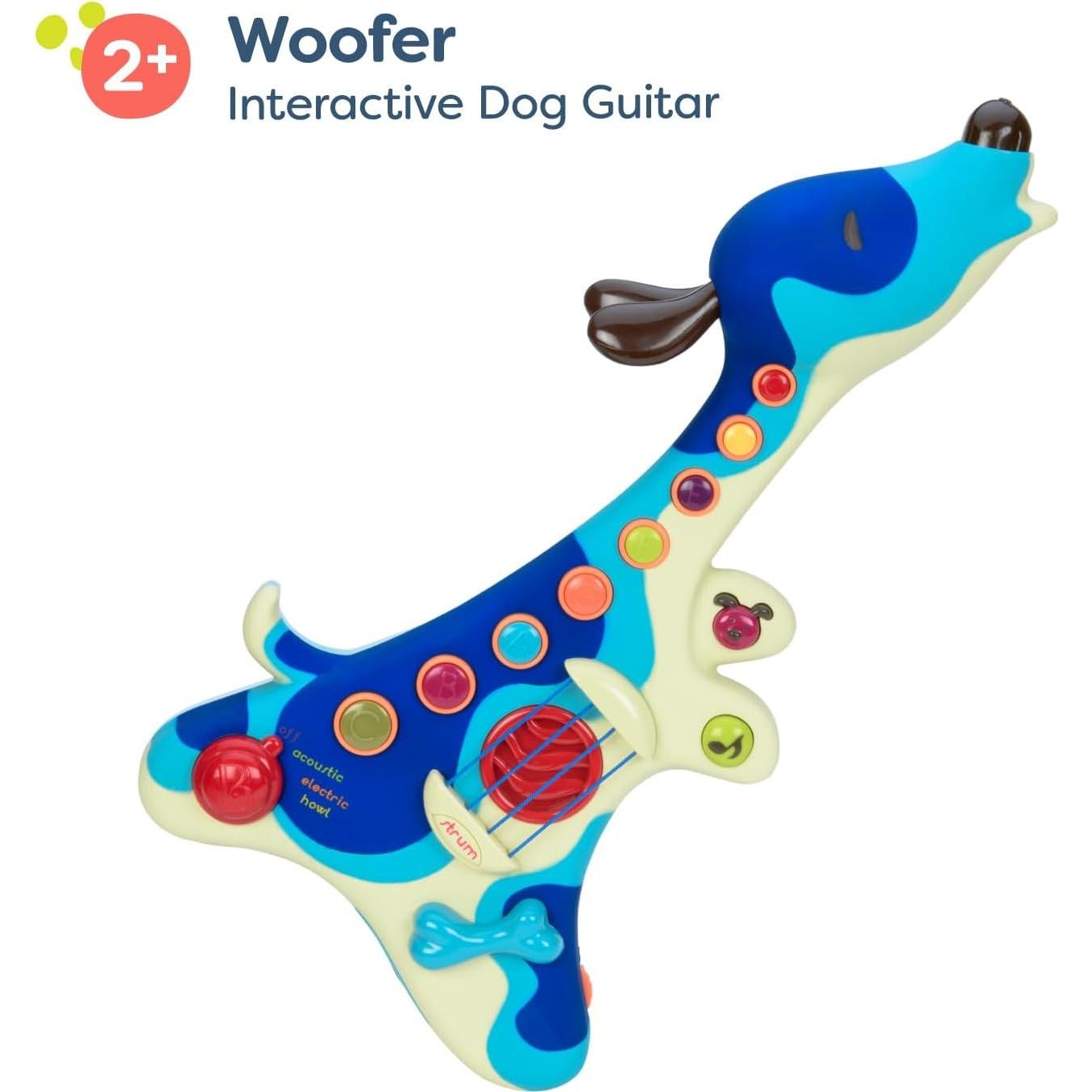 Guitarra Interactiva B. Woofer para Niños - 3 Modos Musicales